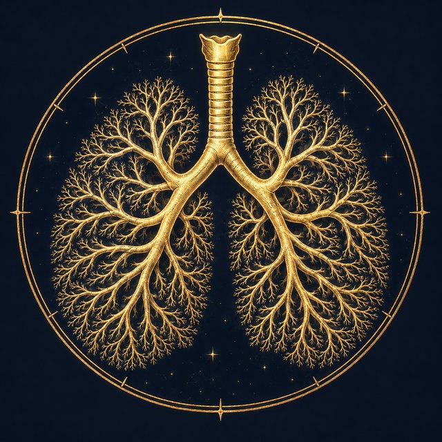 The airways of a lung