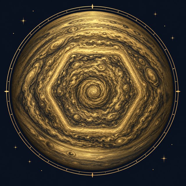 Saturn's north pole